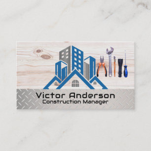 Constructed Buildings   Contractor Hand Tools Business Card