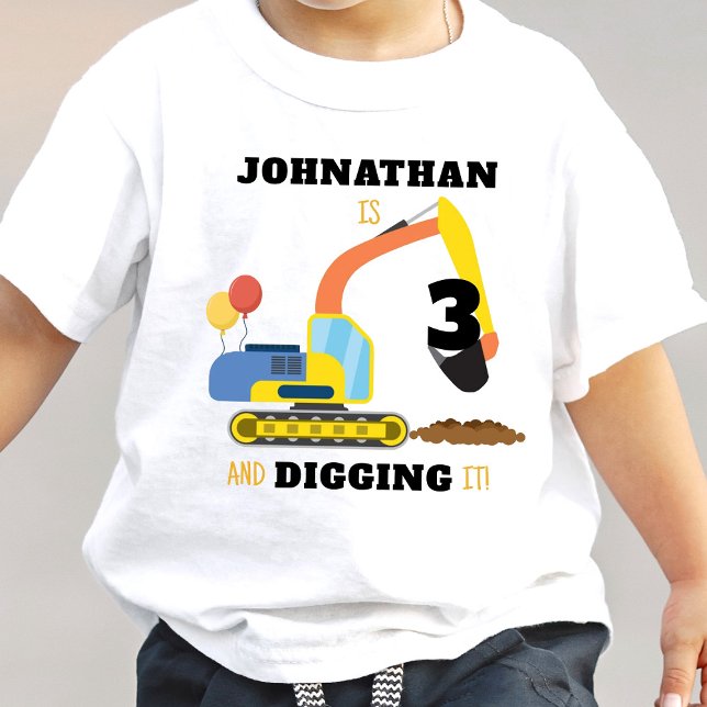 Construction 3rd Birthday Toddler T-Shirt (Creator Uploaded)