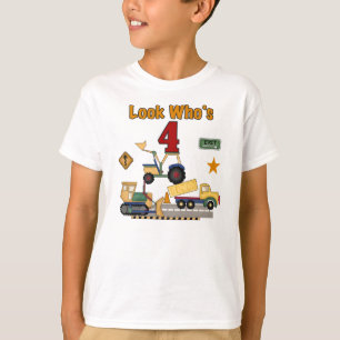 Construction 4th Birthday T-Shirt