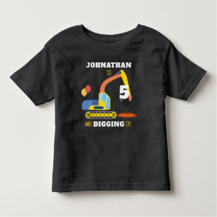 Construction 5th Birthday Toddler T-Shirt