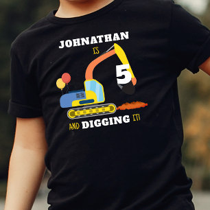 Construction 5th Birthday Toddler T-Shirt