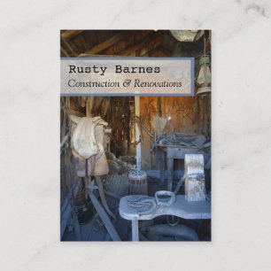 Construction and Builder's Business Card Template