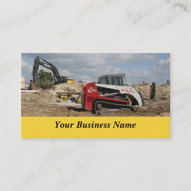 Construction and Contractor Business Card (Front)