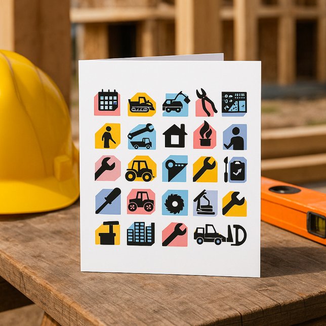 Construction and DIY Home Improvement Icons Invitation (Creator Uploaded)