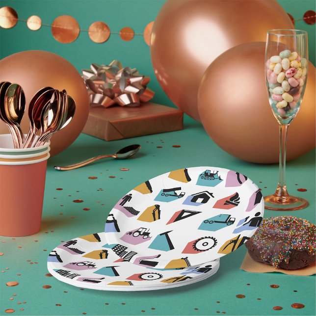 Construction and DIY Home Improvement Icons Paper Plate (Creator Uploaded)
