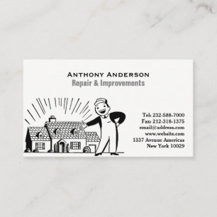 Construction and home improvement business card