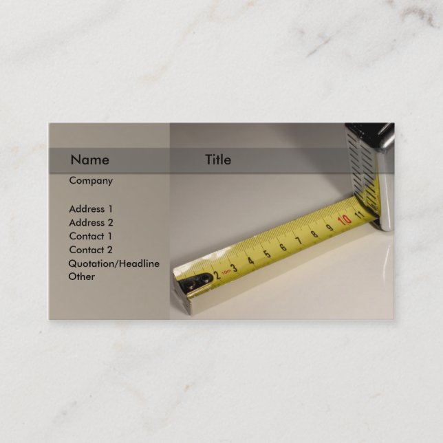 construction / architect / designer business card (Front)