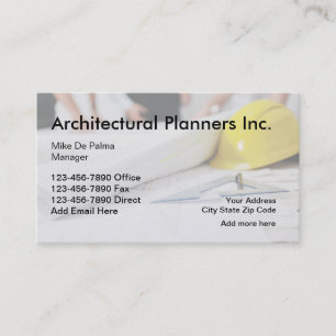 Construction Architect Services Business Card