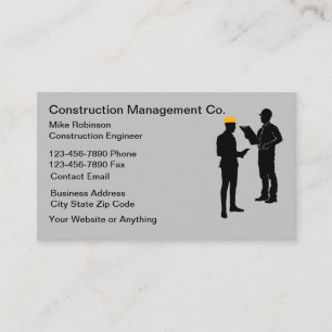 Construction Architectural Management  Business Card