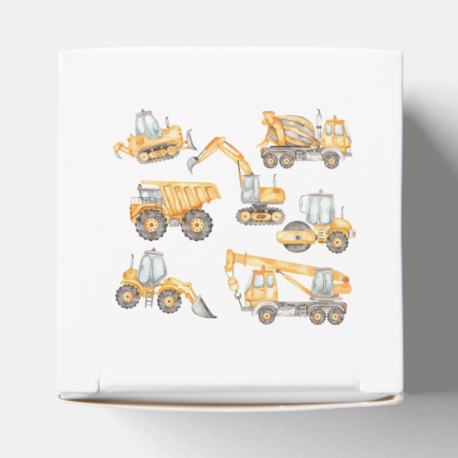 Construction Baby Shower Dump Truck Party Favour Box (Top)