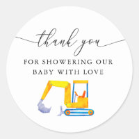 Construction Baby Shower Favour