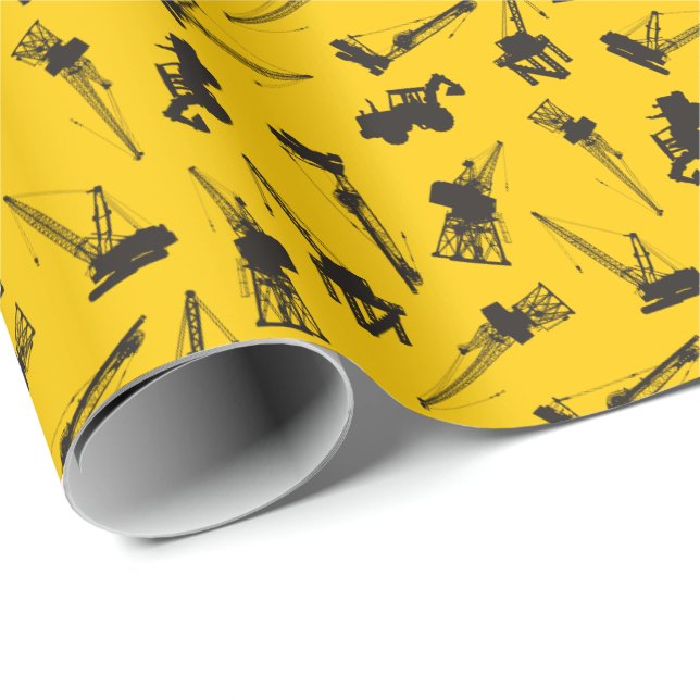 Construction Background Wrapping Paper (Roll Corner)