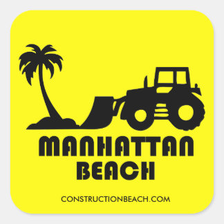 Construction Beach Sticker