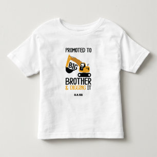 Construction Big Brother Digging It Kid Toddler T-Shirt