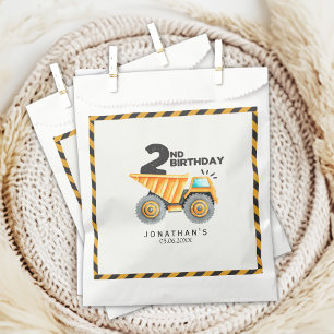 Construction Birthday Boy 2nd Favour Bags
