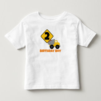 Construction Birthday Boy Toddler T-Shirt