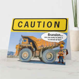 Construction Birthday Card