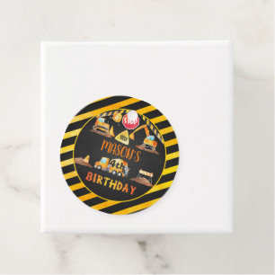 Construction Birthday Favour Tag