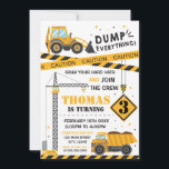 Construction Birthday kid Invitation<br><div class="desc">Construction Birthday kid Invitation</div>