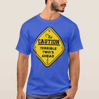 Construction Birthday kids Caution Terrible Twos T-Shirt