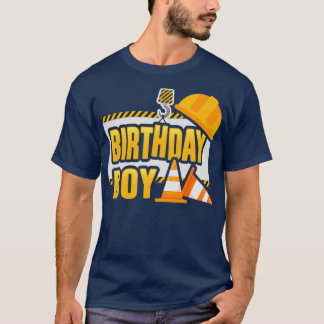 Construction Birthday Party Boys Kid Squad T-Shirt
