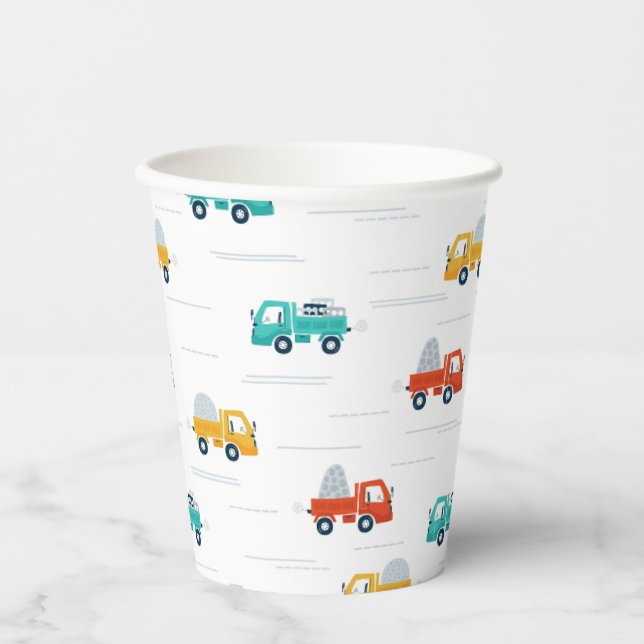 Construction Birthday Party Cups (Front)
