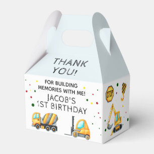 Construction Birthday Party Favor Dump Truck Favour Box