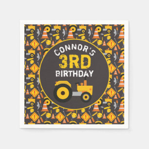 Construction Birthday Party  Napkin