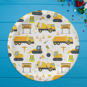 Construction Birthday Party Paper Plates
