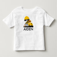 Construction Birthday Shirt, Dump Truck Age 2