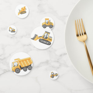 Construction Birthday Table Confetti Party Decor