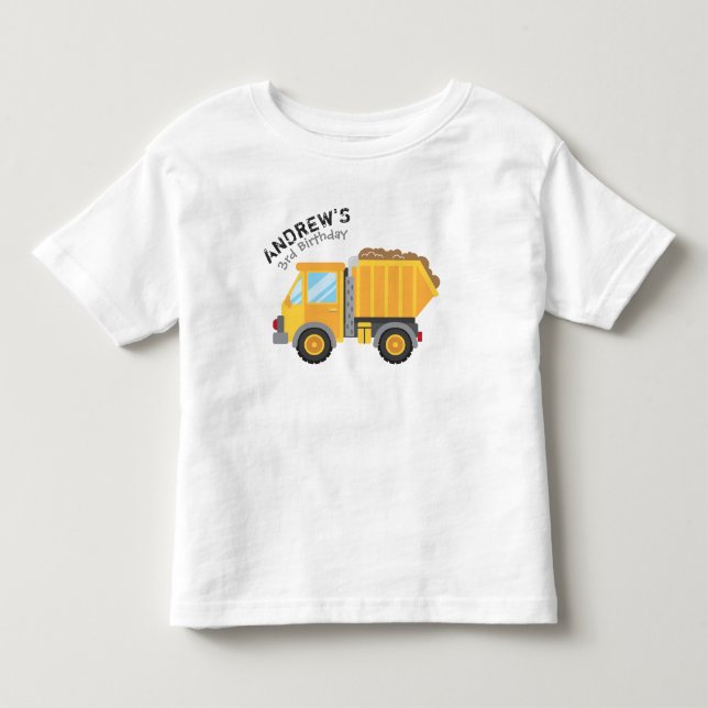 Construction Birthday Tshirt (Front)