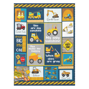 Construction Blanket, Construction Gifts Tablecloth