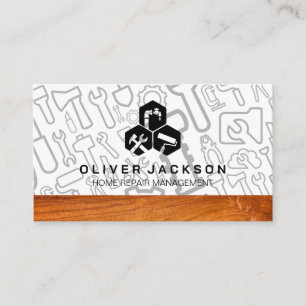 Construction Build Contractor Tools Business Card