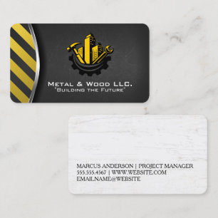 Construction Build Logo   Properties   Developer Business Card