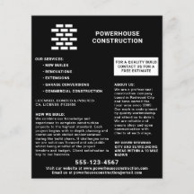 Construction Builder Brick Pattern Black