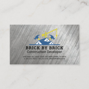 Construction Builder Commercial Real Estate Business Card