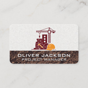 Construction Builder General Contractor Business Card