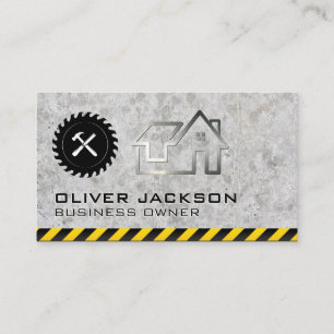 Construction   Builder   Real Estate Renovations Business Card