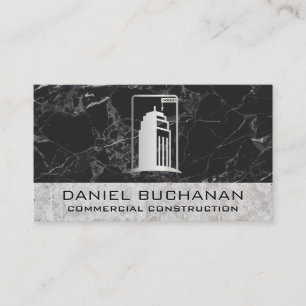 Construction Building   Marble Concrete Business Card
