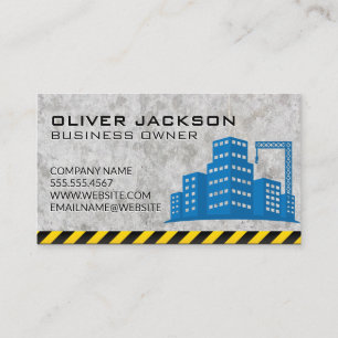 Construction Building Site   Concrete  Business Card