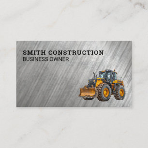 Construction Bulldozer    Business Card