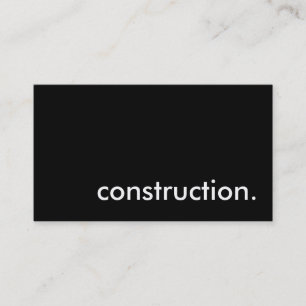 construction. business card