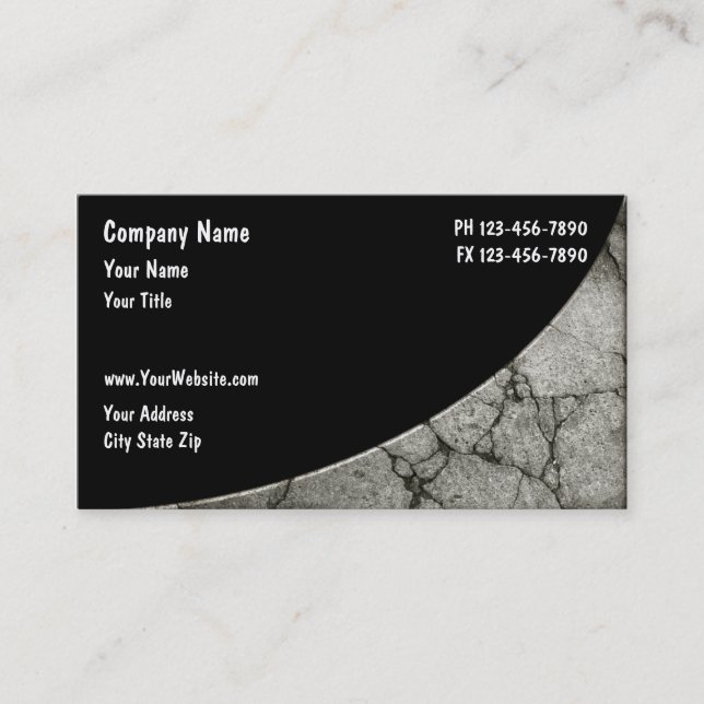 Construction Business Card (Front)