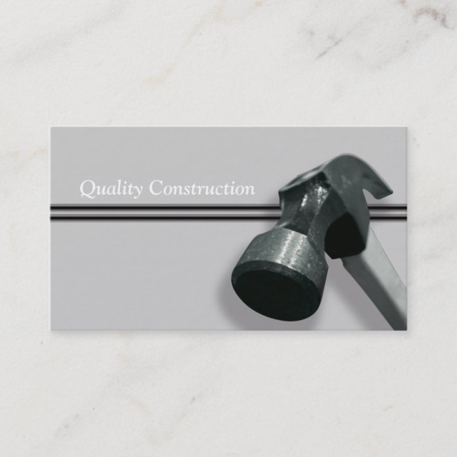 Construction Business Card (Front)