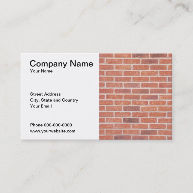 Construction Business Card (Front)