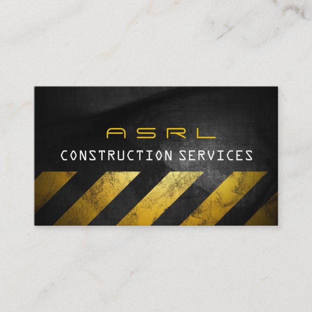 Construction Business Card (Front)