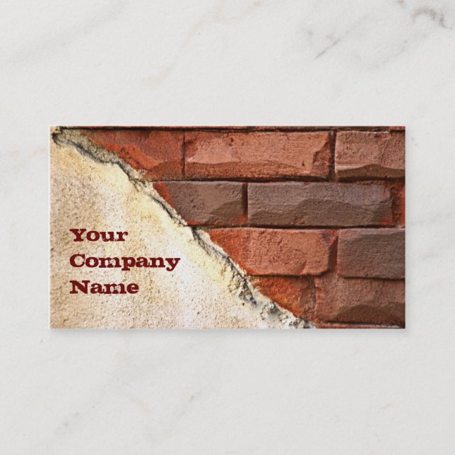 Construction Business Card (Front)