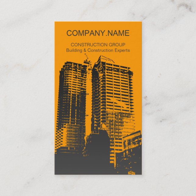 Construction Business Card (Front)