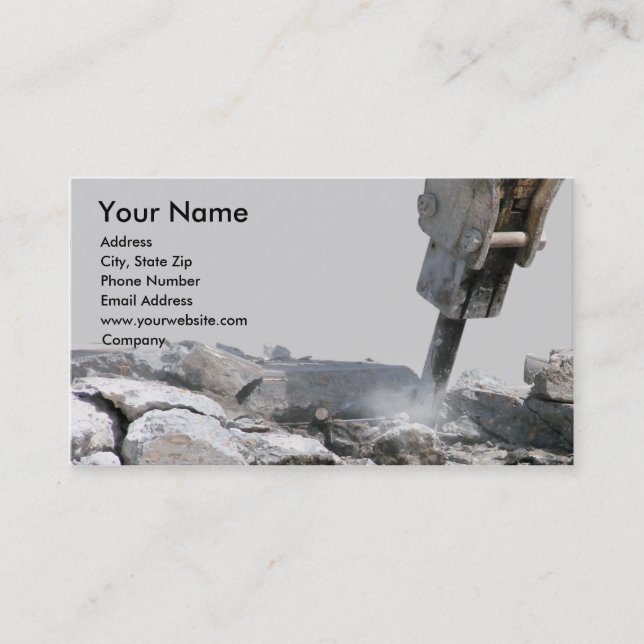 Construction Business Card (Front)